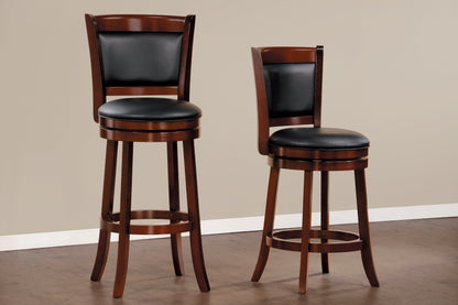 Shapel Dark Cherry Swivel Counter Height Chair - 1131-24S - Bien Home Furniture &amp; Electronics