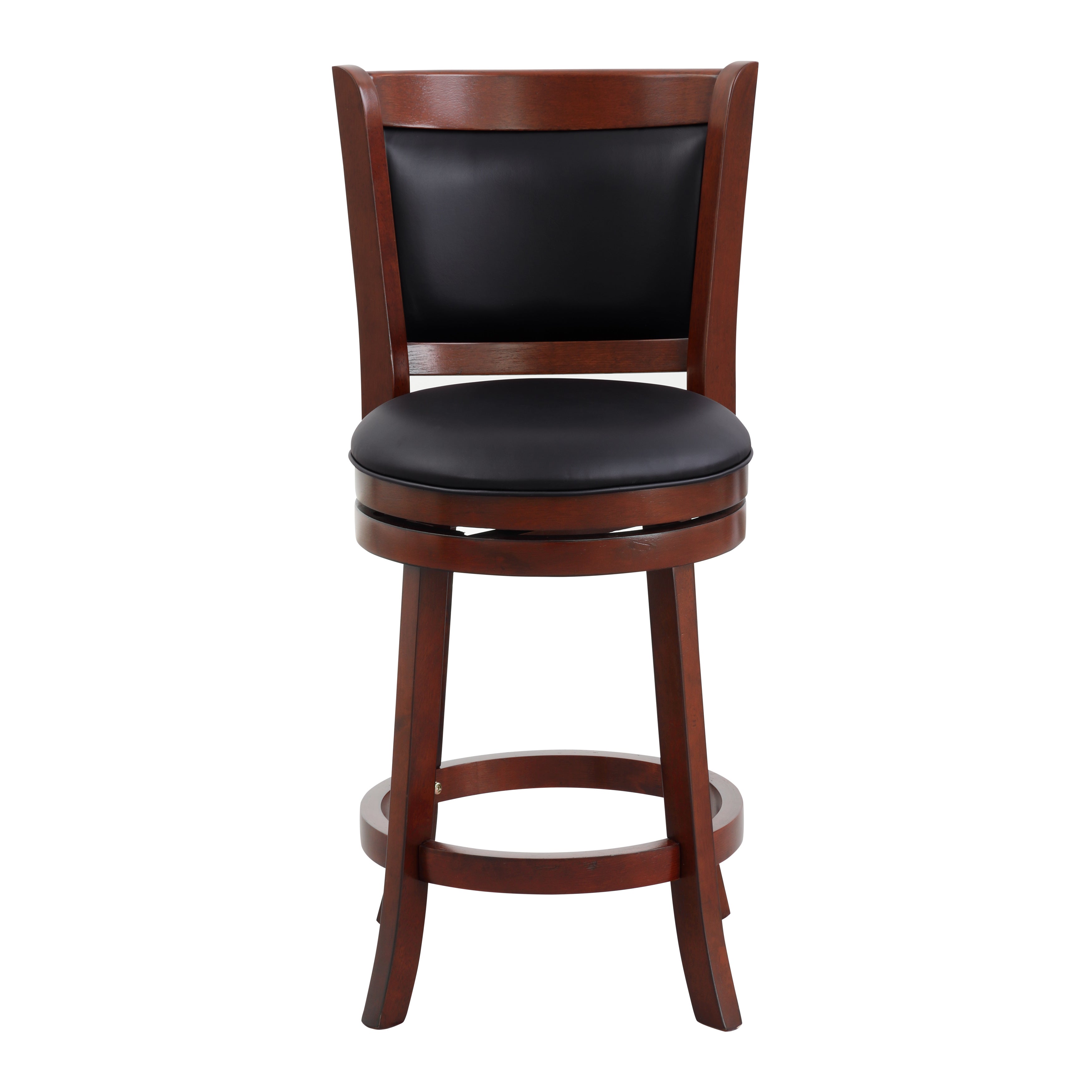 Shapel Dark Cherry Swivel Counter Height Chair - 1131-24S - Bien Home Furniture & Electronics