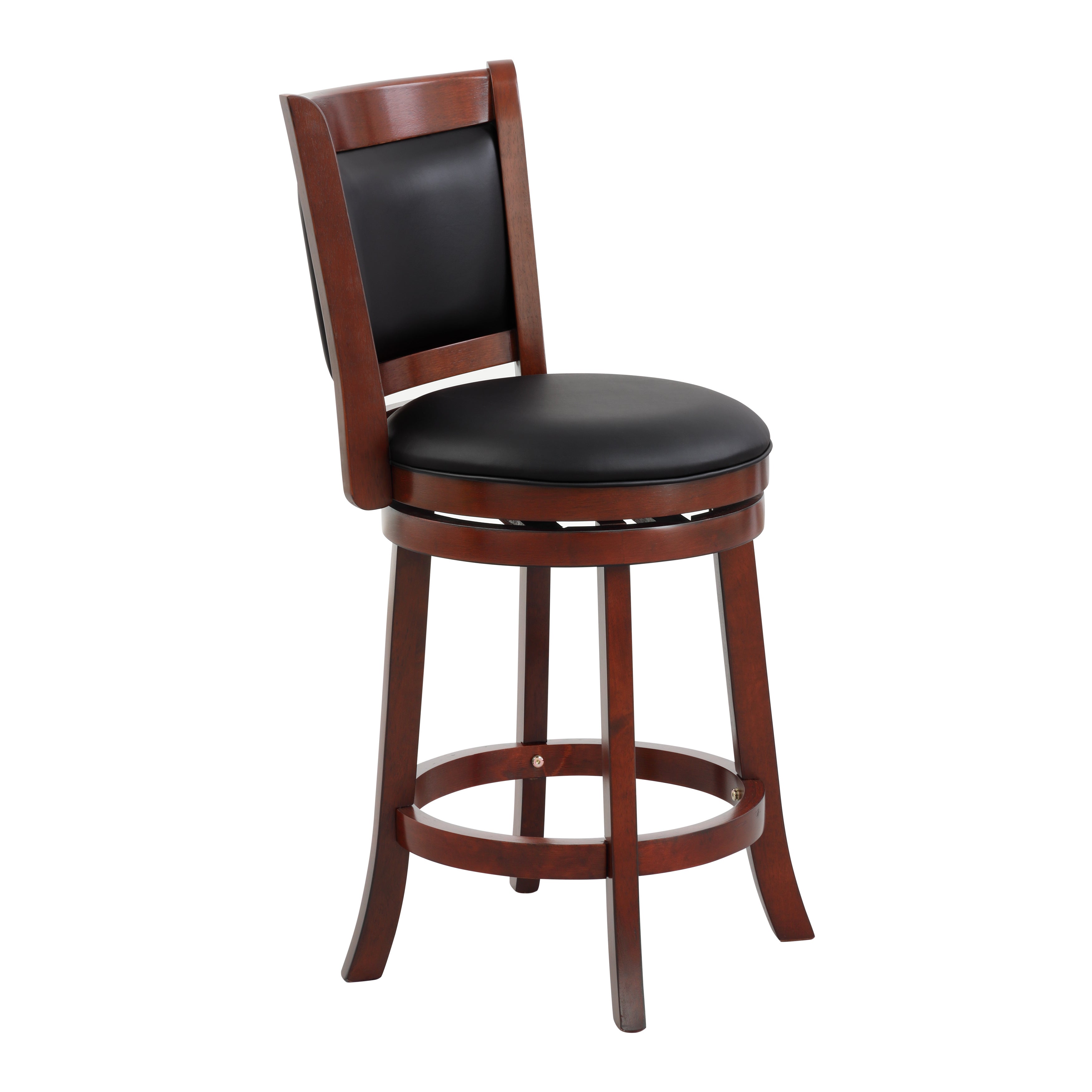 Shapel Dark Cherry Swivel Counter Height Chair - 1131-24S - Bien Home Furniture & Electronics