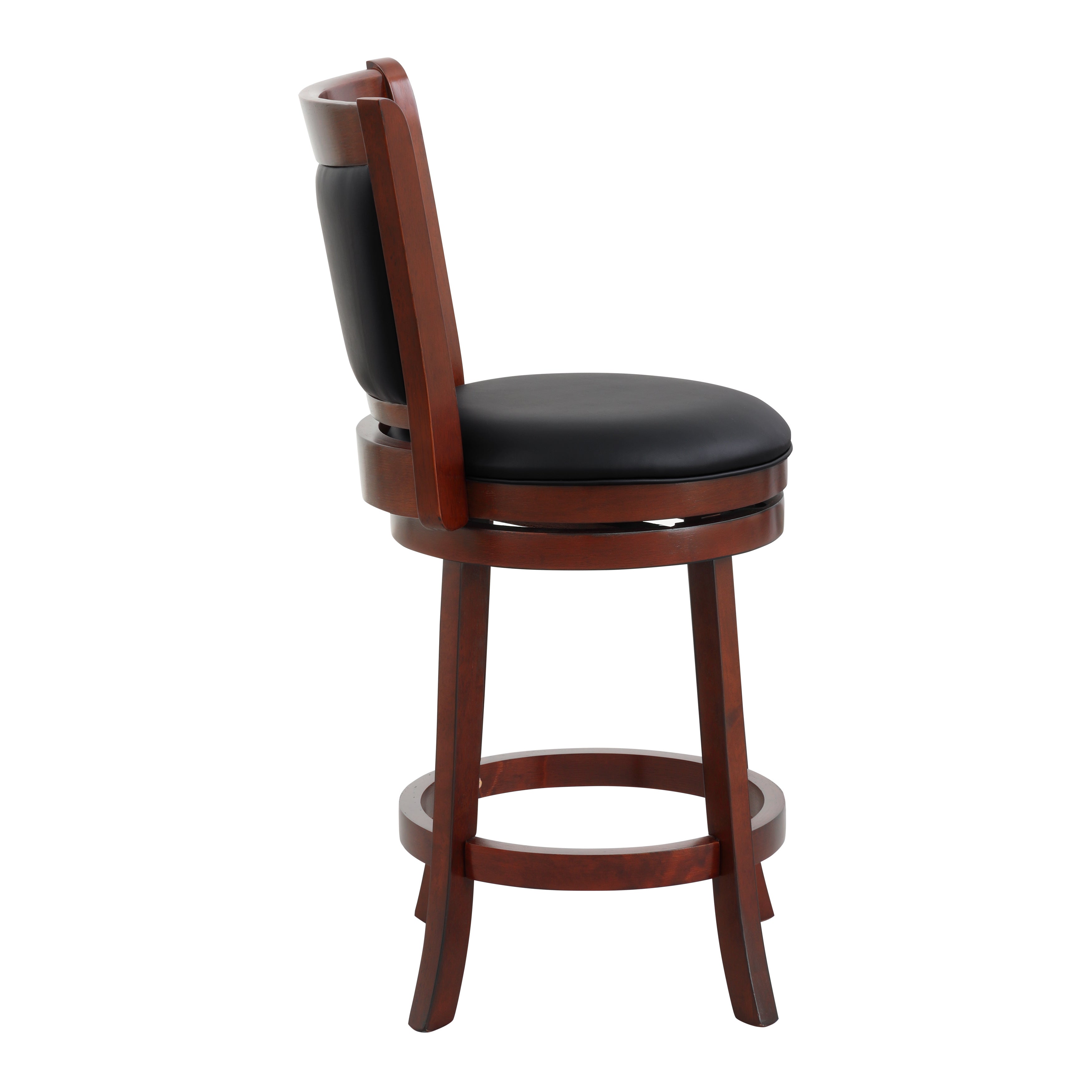 Shapel Dark Cherry Swivel Counter Height Chair - 1131-24S - Bien Home Furniture & Electronics