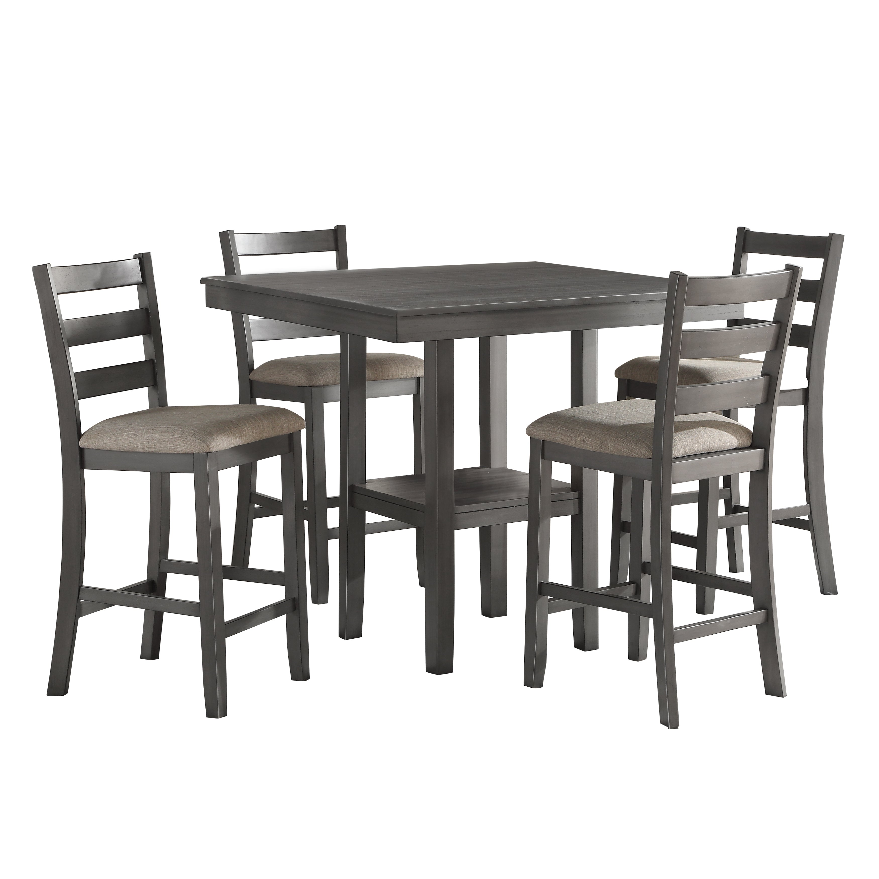 Sharon Gray 5-Piece Counter Height Set - 5659-36 - Bien Home Furniture & Electronics
