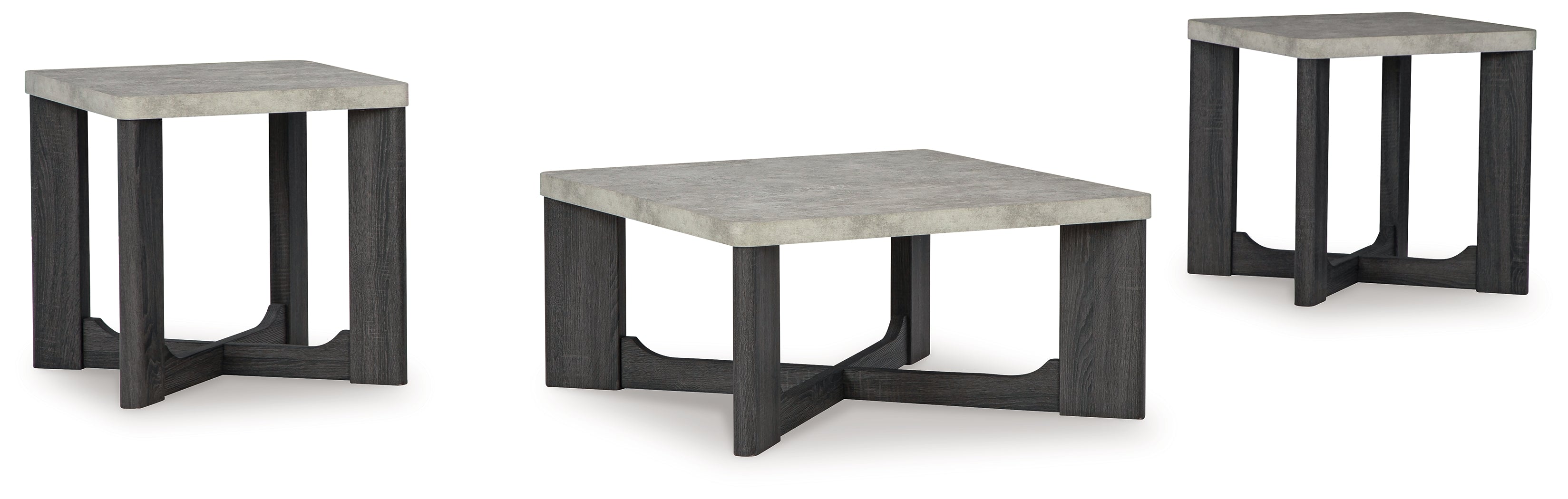 Sharstorm Two-tone Gray Table (Set of 3) - T251-13 - Bien Home Furniture & Electronics