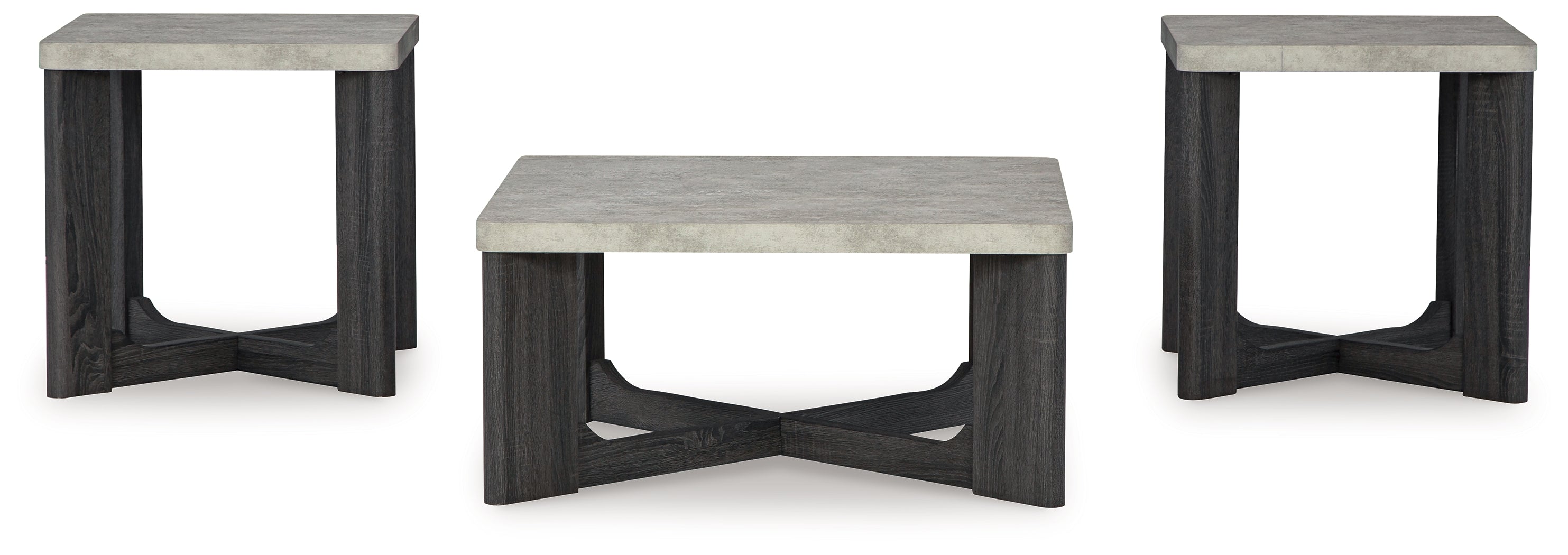 Sharstorm Two-tone Gray Table (Set of 3) - T251-13 - Bien Home Furniture & Electronics