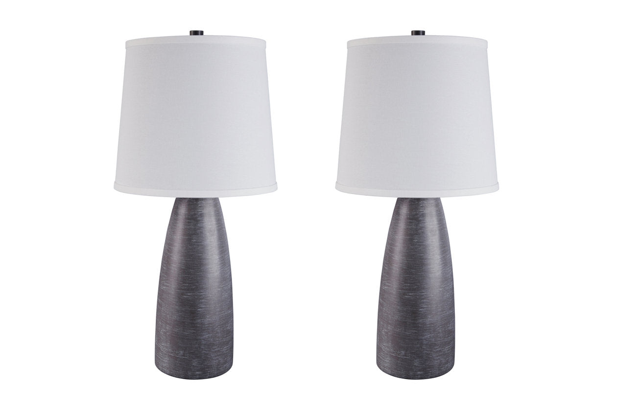 Shavontae Gray Table Lamp, Set of 2 - L243004 - Bien Home Furniture & Electronics