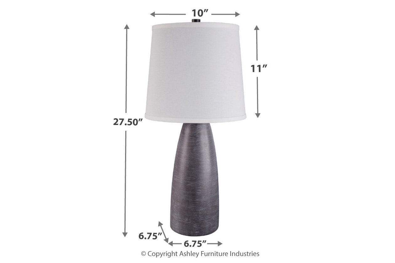 Shavontae Gray Table Lamp, Set of 2 - L243004 - Bien Home Furniture & Electronics