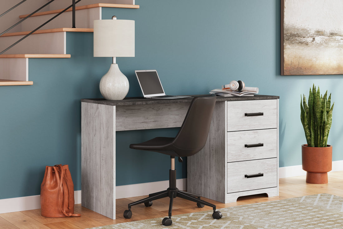 Shawburn White/Dark Charcoal Gray 54&quot; Home Office Desk - H4121-34 - Bien Home Furniture &amp; Electronics