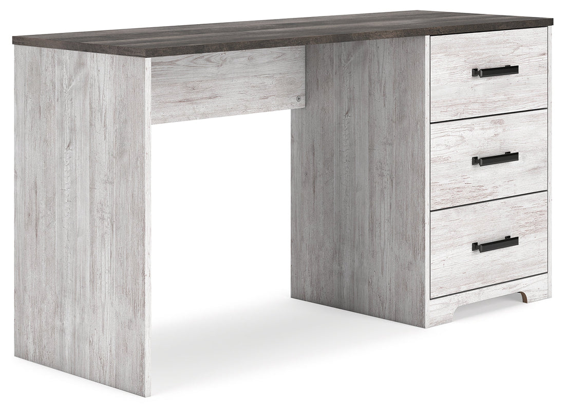 Shawburn White/Dark Charcoal Gray 54&quot; Home Office Desk - H4121-34 - Bien Home Furniture &amp; Electronics