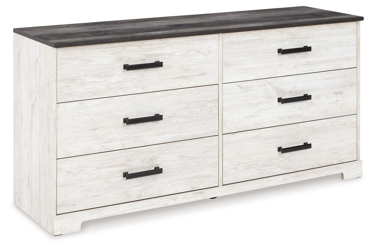 Shawburn Whitewash/Charcoal Gray Dresser - EB4121-231 - Bien Home Furniture & Electronics