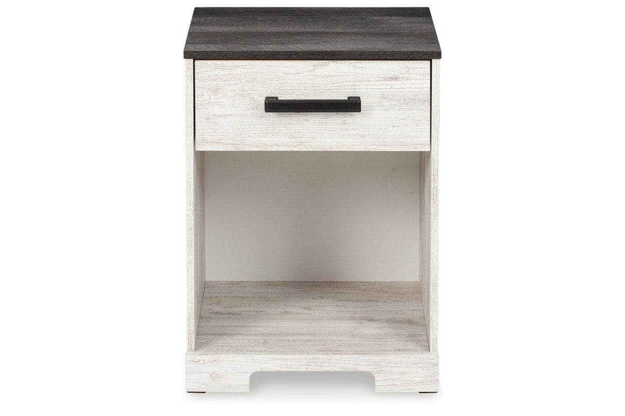 Shawburn Whitewash/Charcoal Gray Nightstand - EB4121-291 - Bien Home Furniture & Electronics