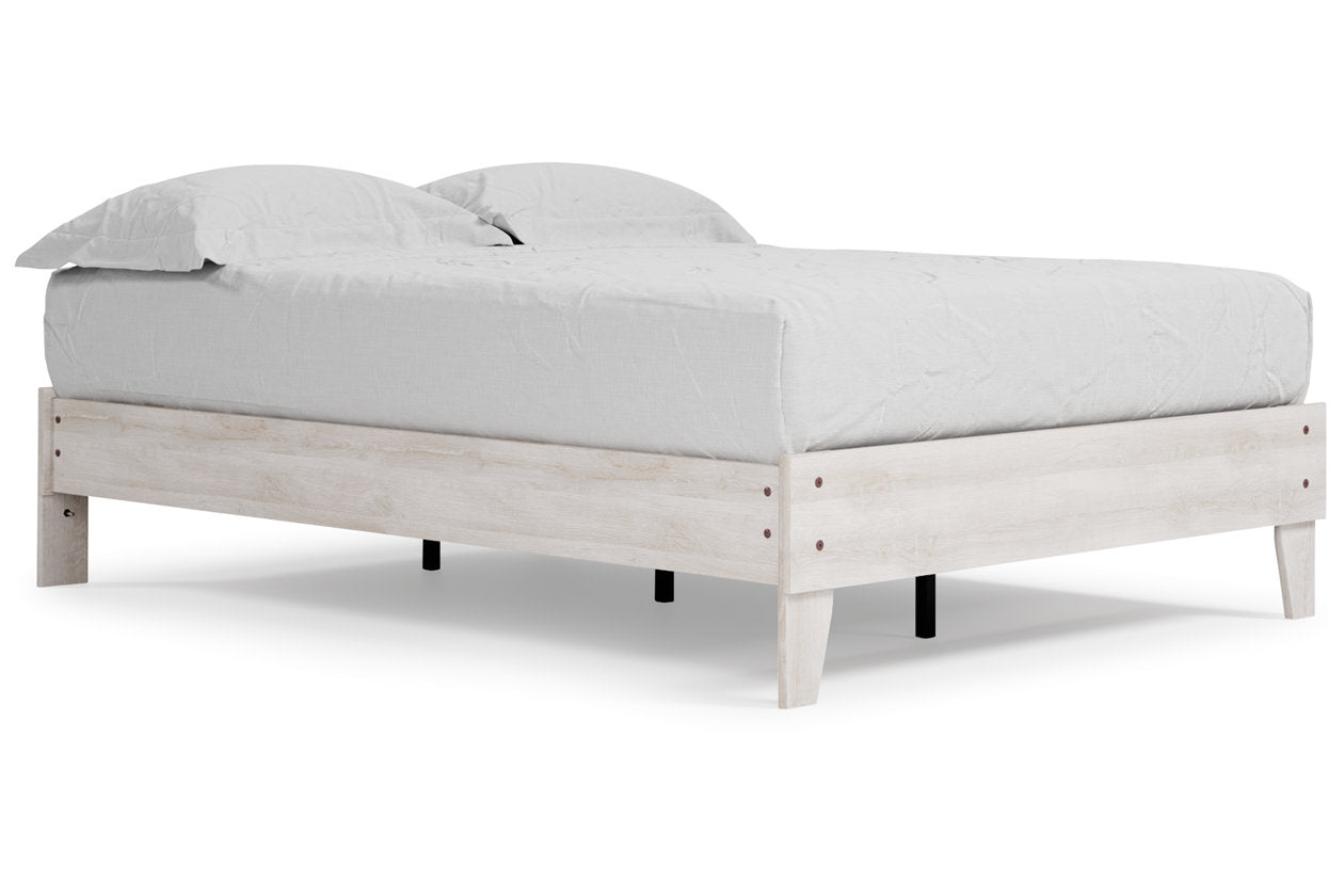 Shawburn Whitewash Full Platform Bed - EB4121-112 - Bien Home Furniture & Electronics