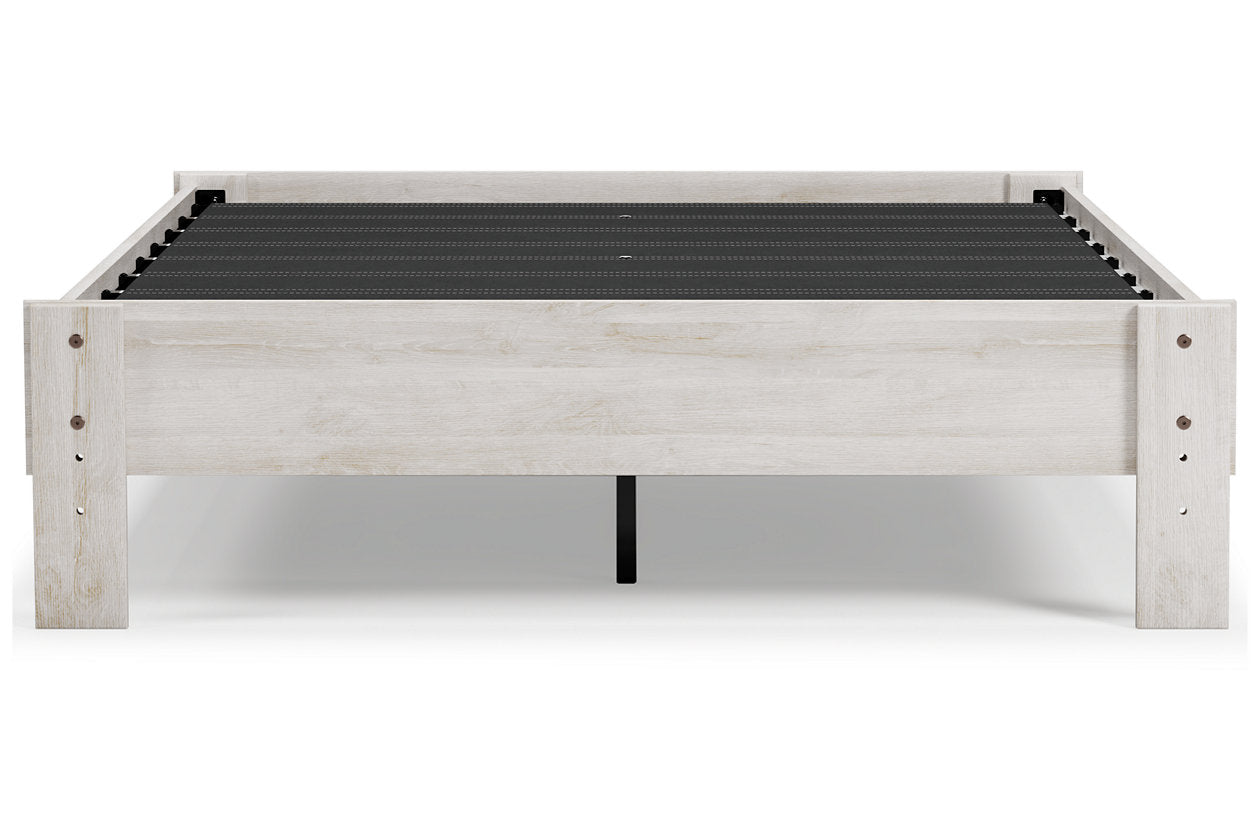 Shawburn Whitewash Full Platform Bed - EB4121-112 - Bien Home Furniture & Electronics