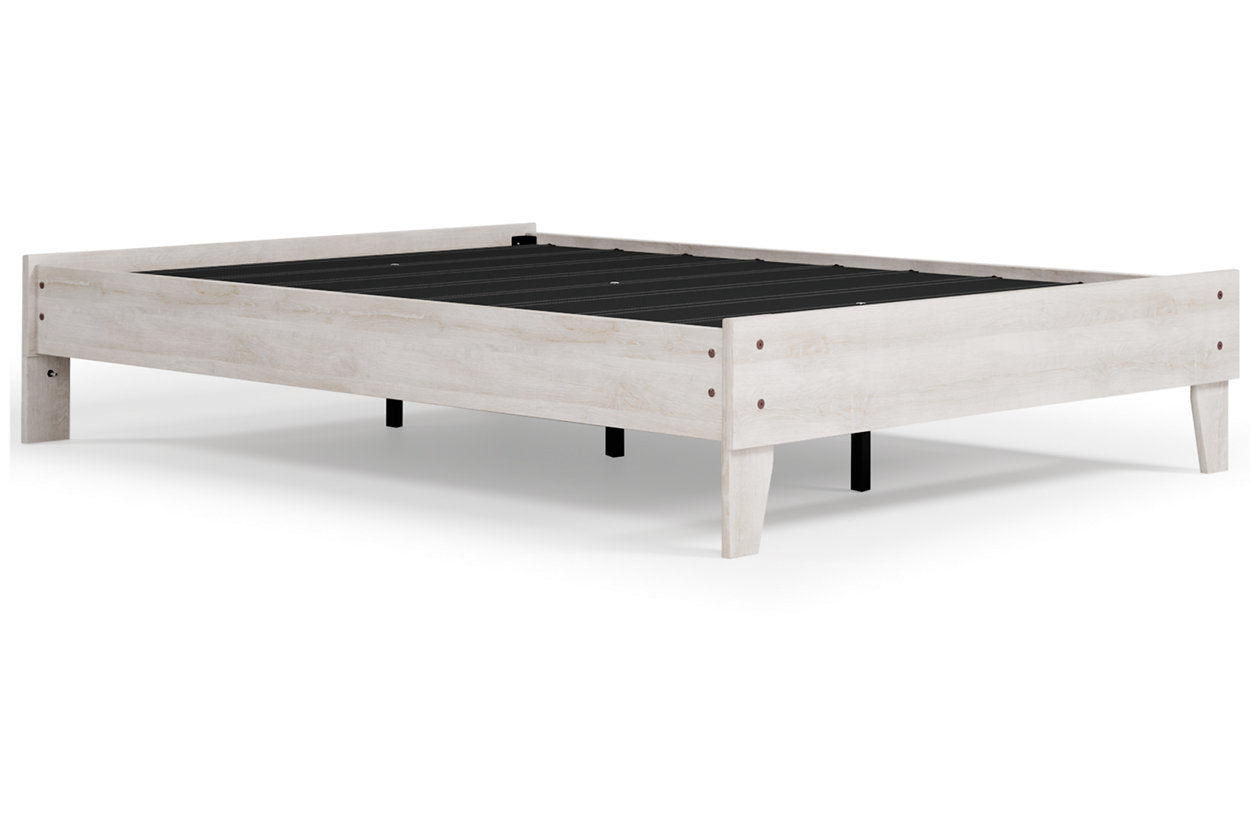 Shawburn Whitewash Full Platform Bed - EB4121-112 - Bien Home Furniture & Electronics