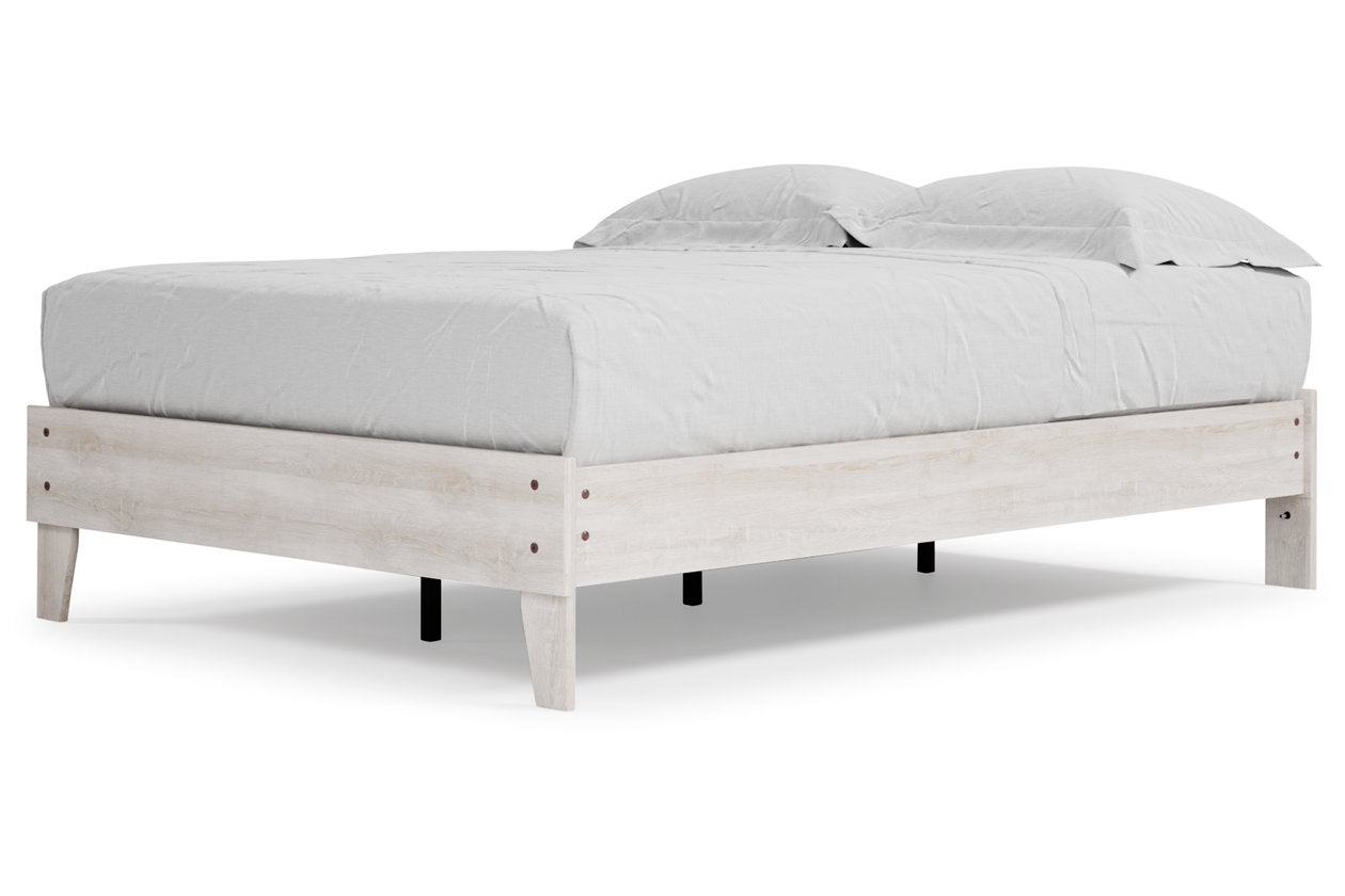 Shawburn Whitewash Full Platform Bed - EB4121-112 - Bien Home Furniture & Electronics