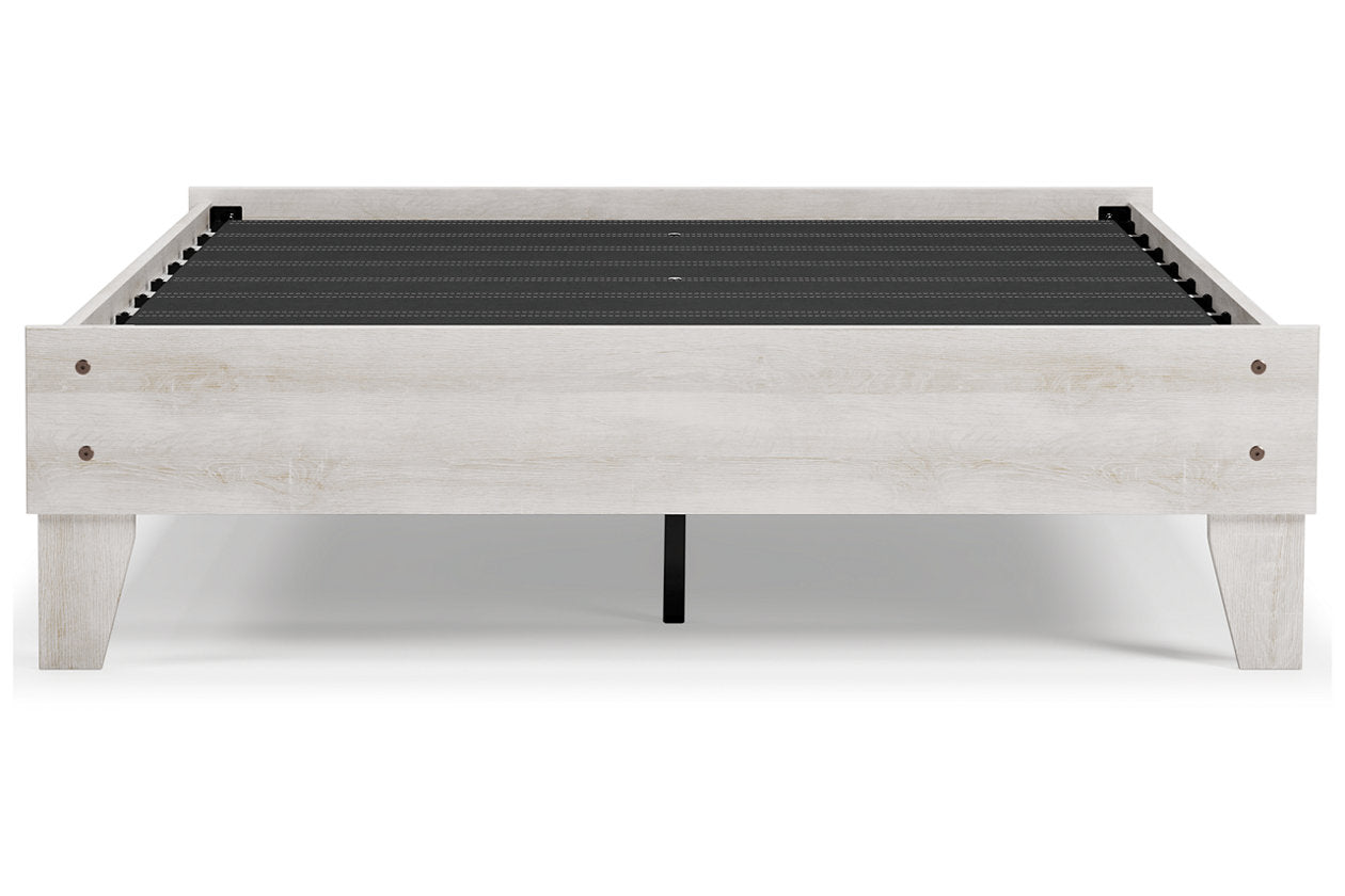 Shawburn Whitewash Full Platform Bed - EB4121-112 - Bien Home Furniture & Electronics