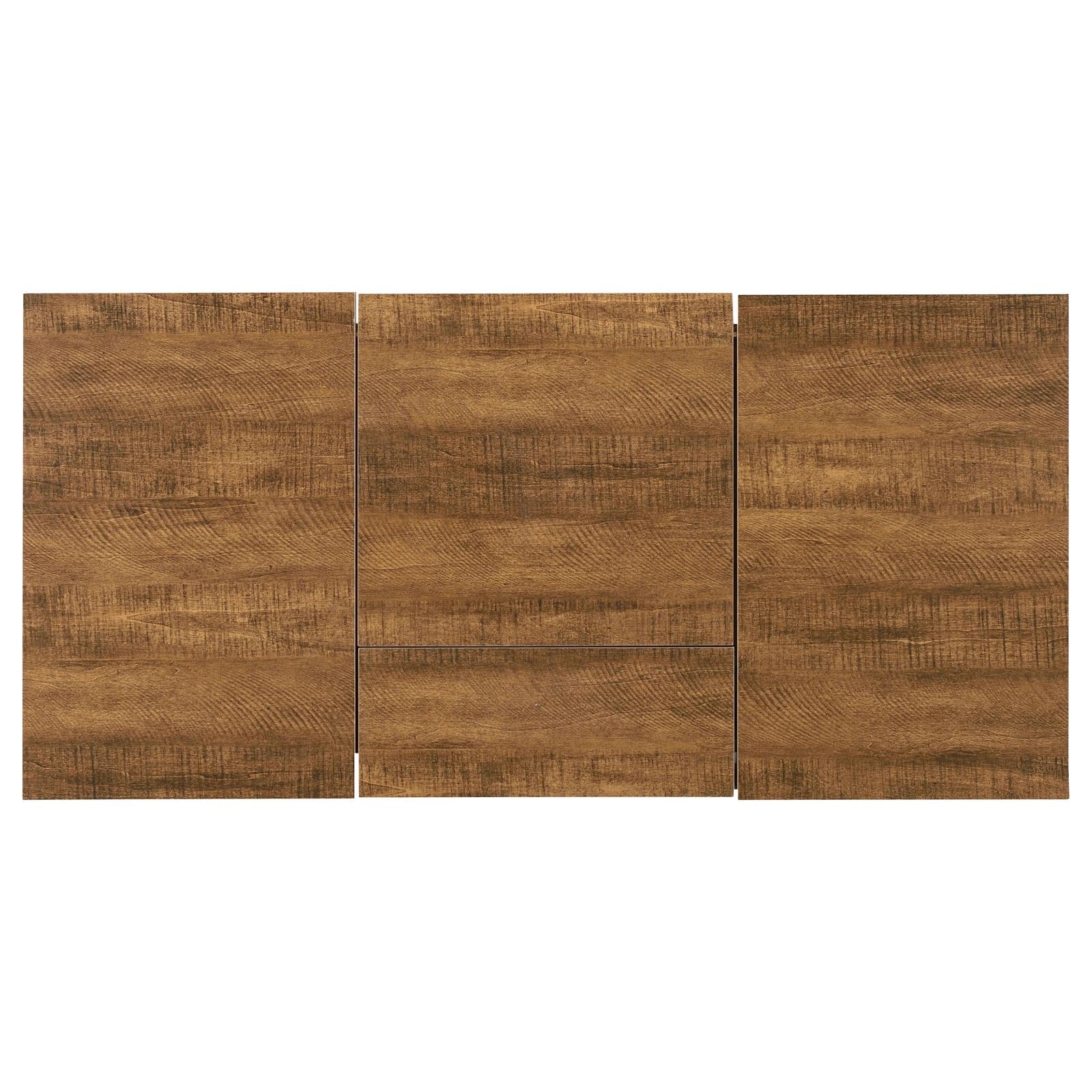 Sheeran Rustic Amber Writing Desk with 4 Hidden Storages - 802011 - Bien Home Furniture & Electronics