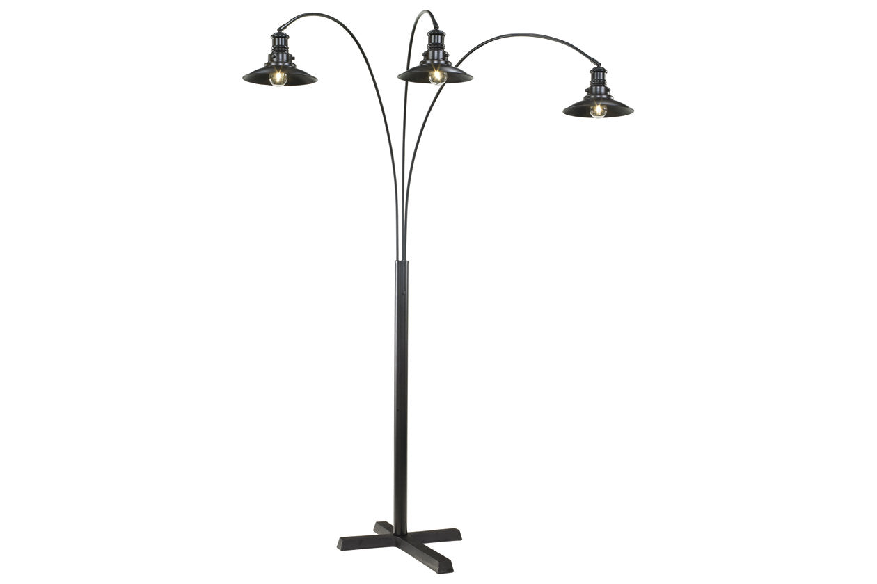 Sheriel Black Floor Lamp - L725059 - Bien Home Furniture & Electronics