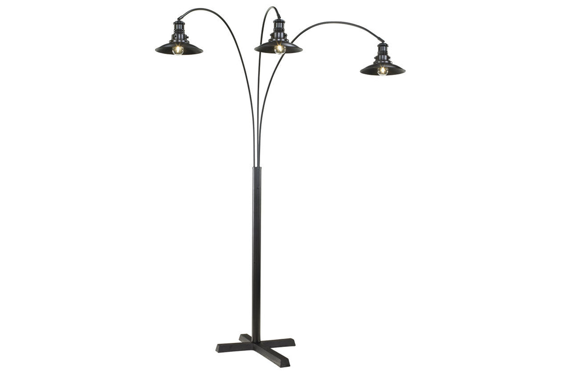 Sheriel Black Floor Lamp - L725059 - Bien Home Furniture &amp; Electronics
