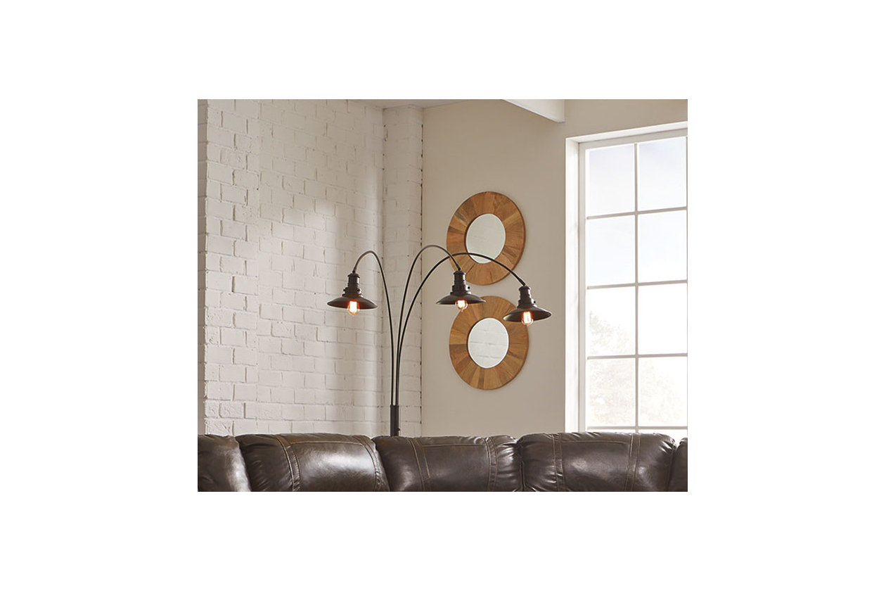 Sheriel Black Floor Lamp - L725059 - Bien Home Furniture & Electronics