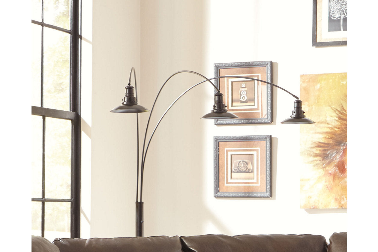 Sheriel Black Floor Lamp - L725059 - Bien Home Furniture & Electronics