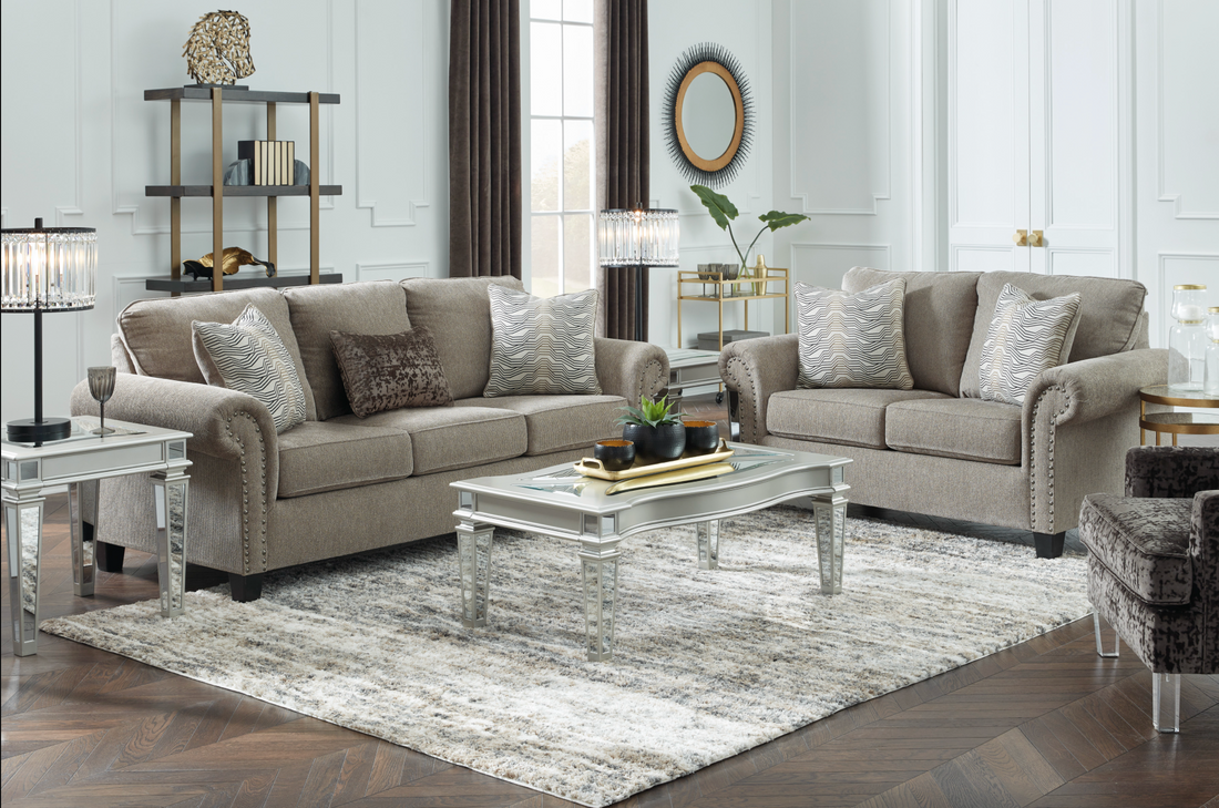 Shewsbury Pewter Living Room Set - SET | 4720238 | 4720235 - Bien Home Furniture &amp; Electronics