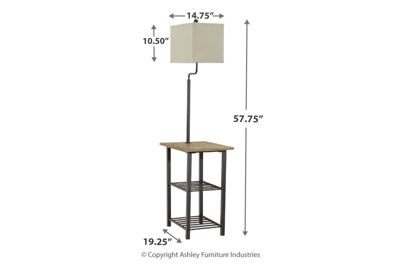 Shianne Black Floor Lamp - L734031 - Bien Home Furniture & Electronics