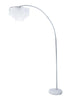 Shirley Marble Base Floor Lamp Chrome/Crystal - 920065 - Bien Home Furniture & Electronics