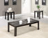 Silas 3-Piece Faux-marble Top Occasional Table Set Black - 700375 - Bien Home Furniture & Electronics