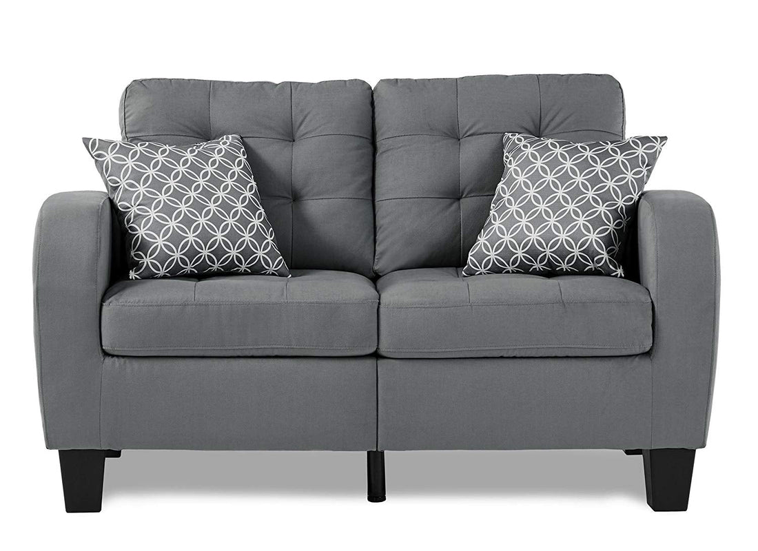 Sinclair Gray Loveseat - 8202GRY-2 - Bien Home Furniture &amp; Electronics