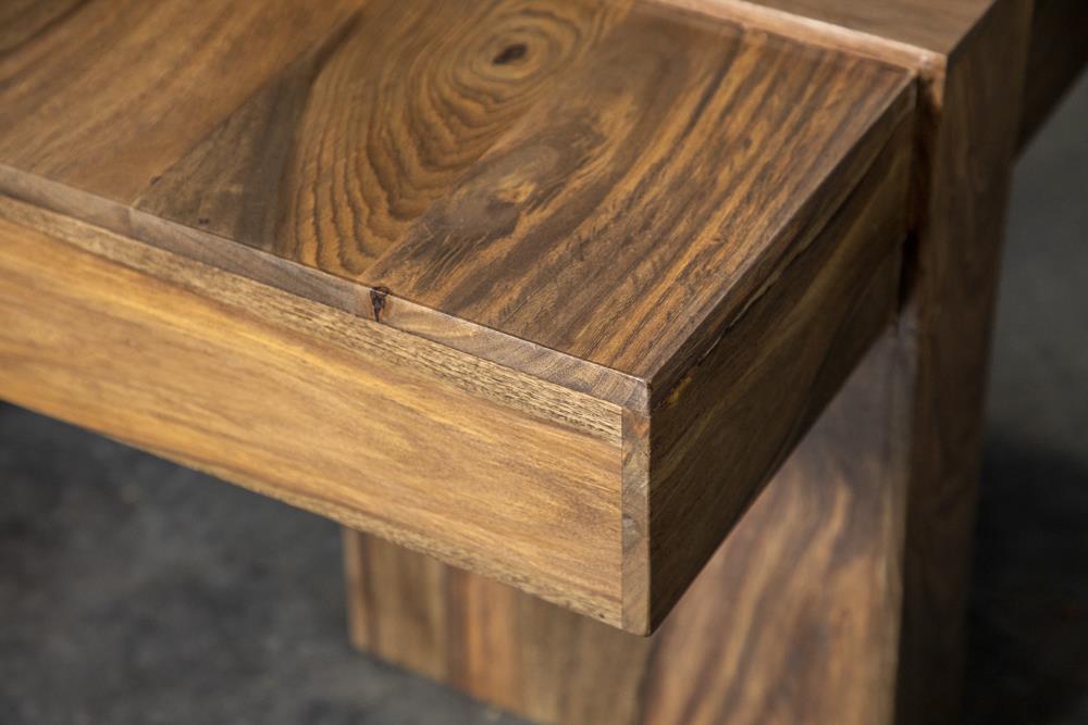 Skeet Natural Sheesham Wooden Square Coffee Table - 724138 - Bien Home Furniture & Electronics