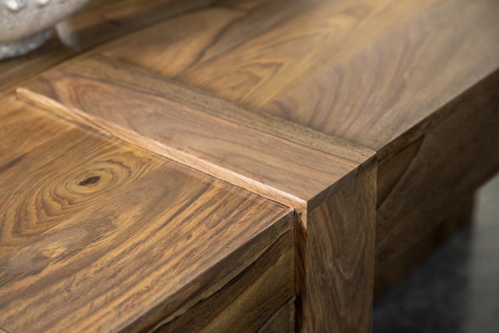 Skeet Natural Sheesham Wooden Square Coffee Table - 724138 - Bien Home Furniture & Electronics