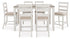 Skempton White/Light 7-Piece Brown Counter Height Set - D394-423 - Bien Home Furniture & Electronics