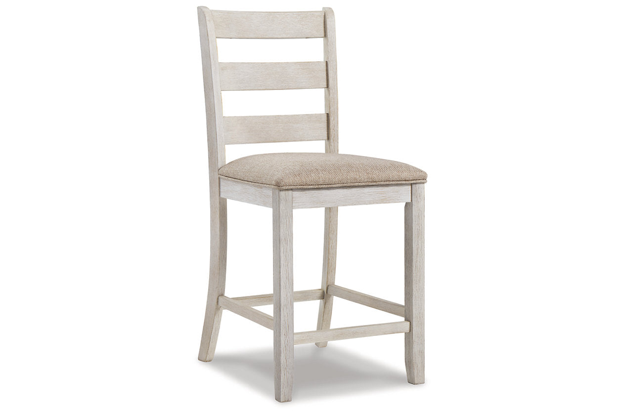 Skempton White/Light Brown Counter Height Chair, Set of 2 - D394-124 - Bien Home Furniture & Electronics