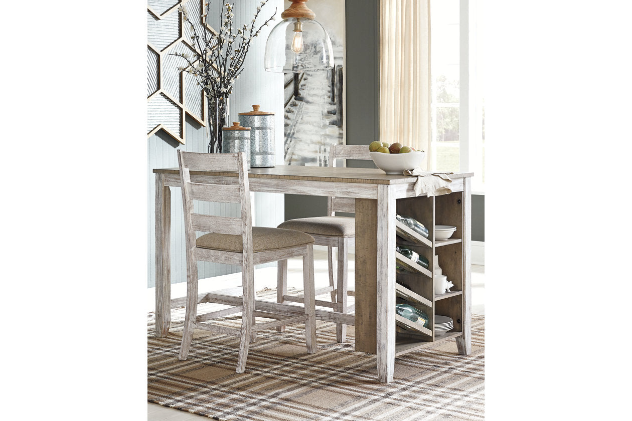 Skempton White/Light Brown Counter Height Dining Table - D394-32 - Bien Home Furniture &amp; Electronics