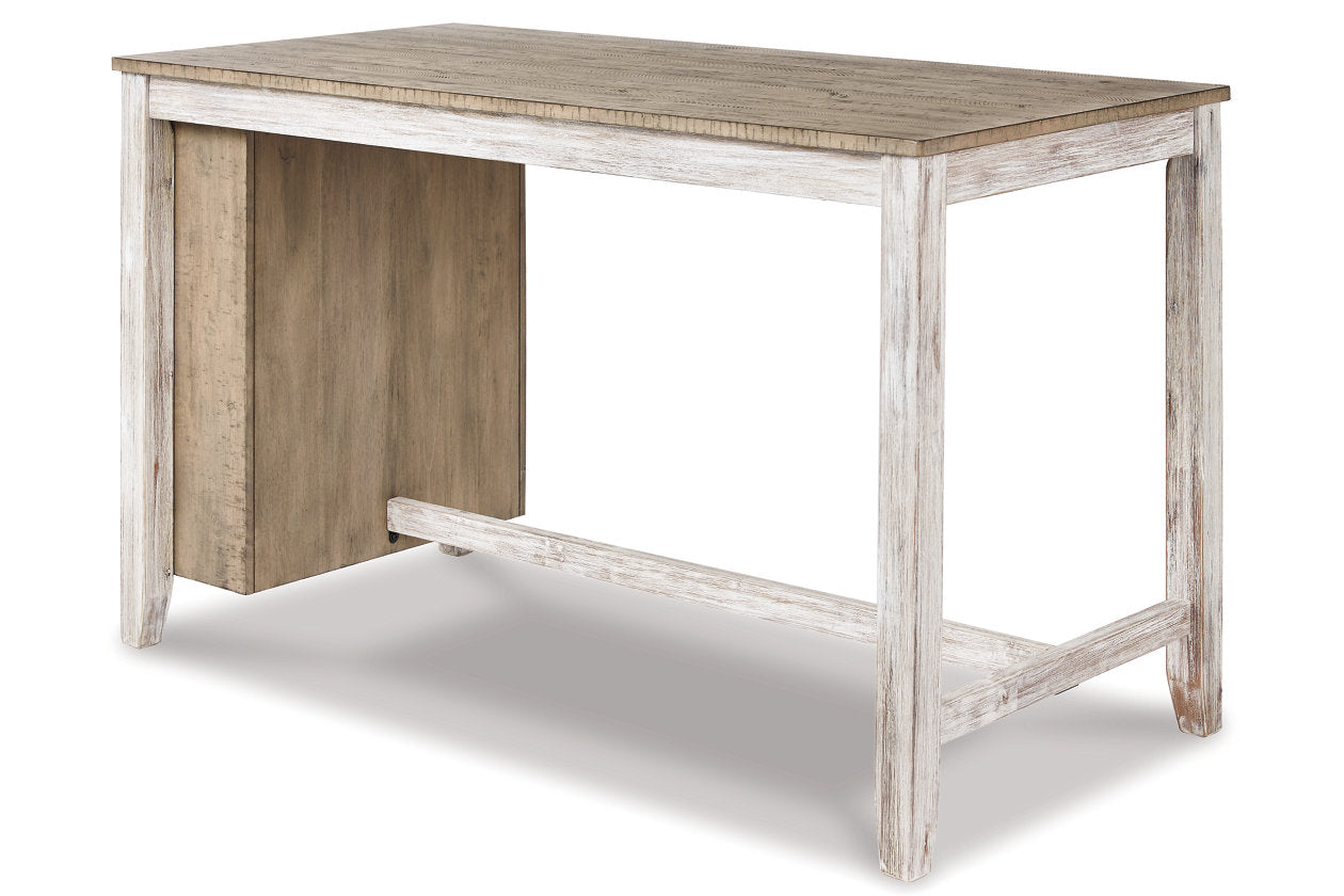 Skempton White/Light Brown Counter Height Dining Table - D394-32 - Bien Home Furniture & Electronics