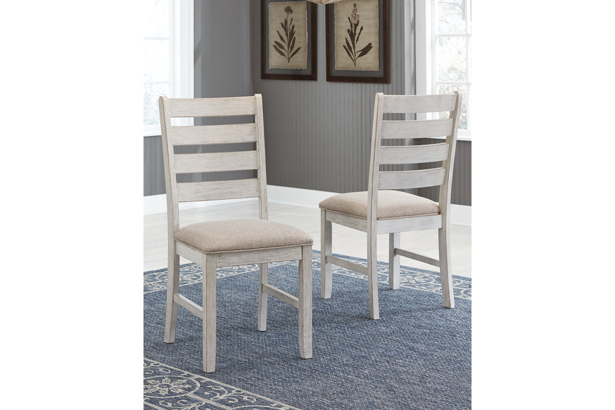 Skempton White/Light Brown Dining Chair, Set of 2 - D394-01 - Bien Home Furniture &amp; Electronics