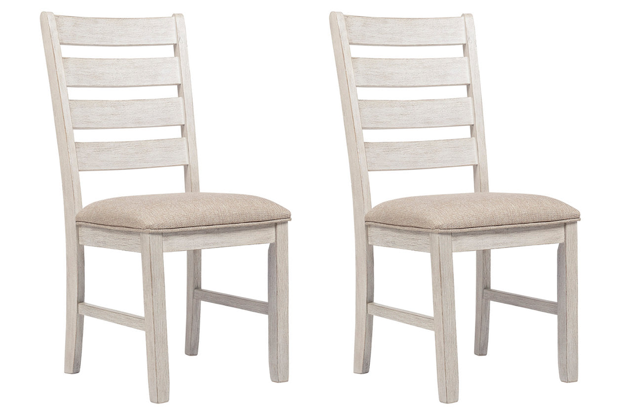 Skempton White/Light Brown Dining Chair, Set of 2 - D394-01 - Bien Home Furniture & Electronics