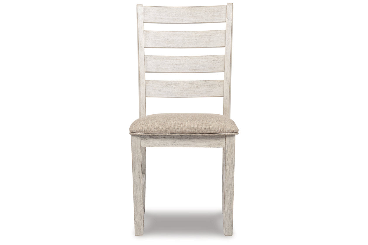 Skempton White/Light Brown Dining Chair, Set of 2 - D394-01 - Bien Home Furniture & Electronics