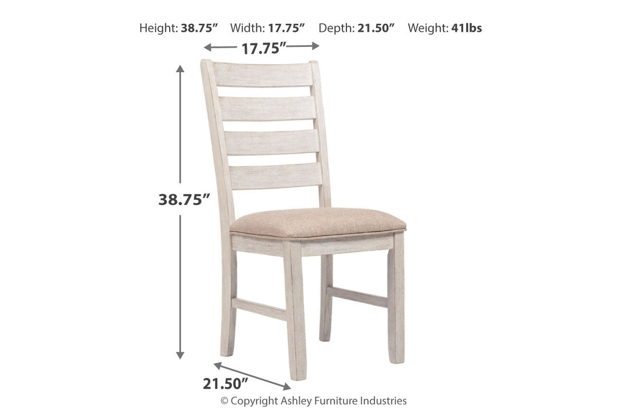 Skempton White/Light Brown Dining Chair, Set of 2 - D394-01 - Bien Home Furniture & Electronics
