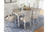 Skempton White/Light Brown Dining Table and Chairs, Set of 7 - D394-425 - Bien Home Furniture & Electronics