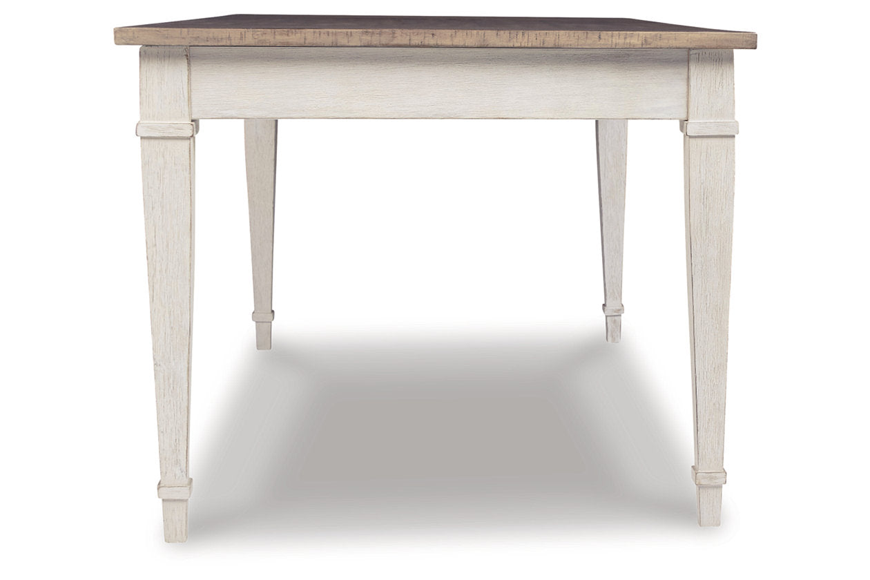 Skempton White/Light Brown Dining Table - D394-25 - Bien Home Furniture & Electronics