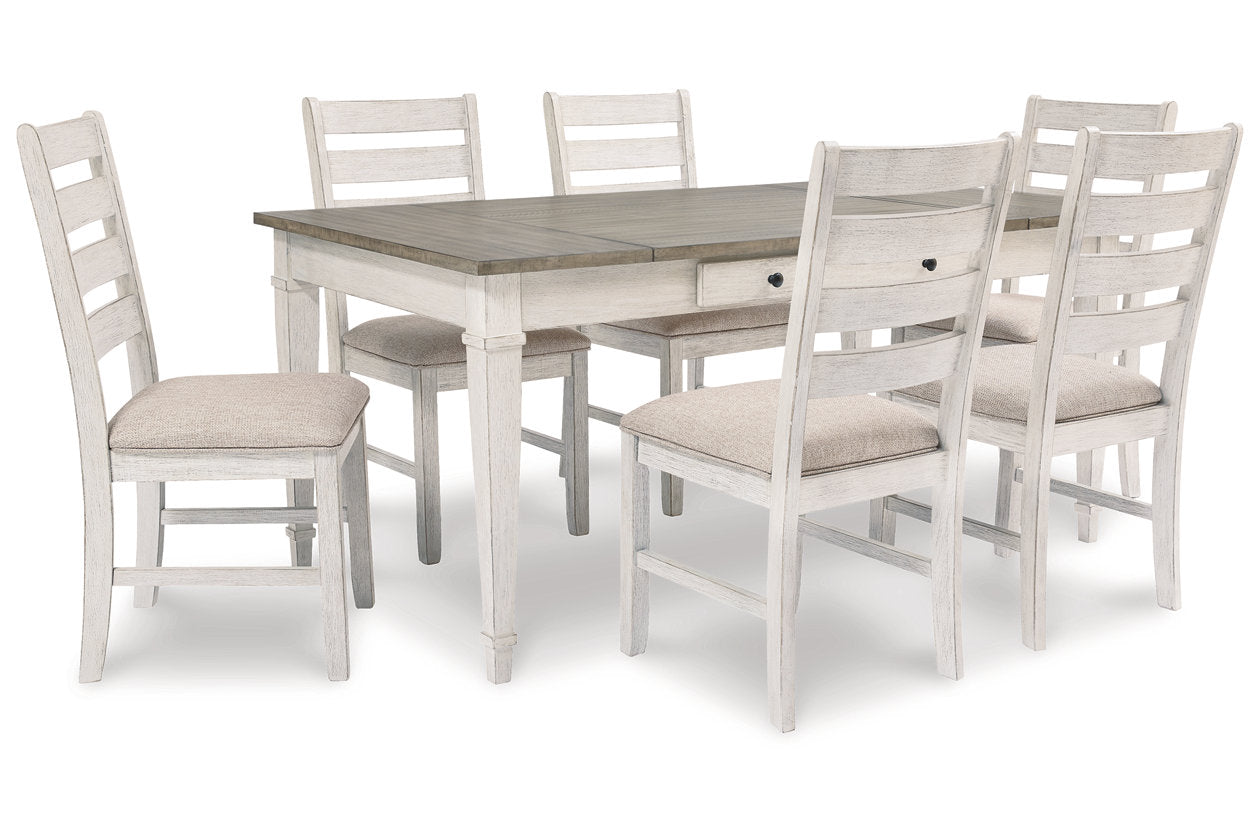 Skempton White/Light Brown Dining Table - D394-25 - Bien Home Furniture & Electronics