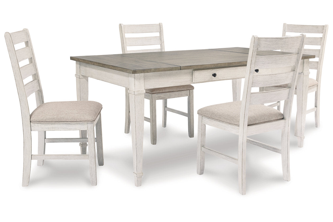 Skempton White/Light Brown Dining Table - D394-25 - Bien Home Furniture & Electronics