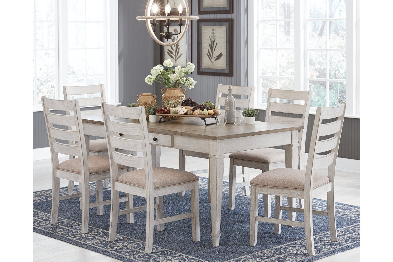 Skempton White/Light Brown Dining Table - D394-25 - Bien Home Furniture & Electronics