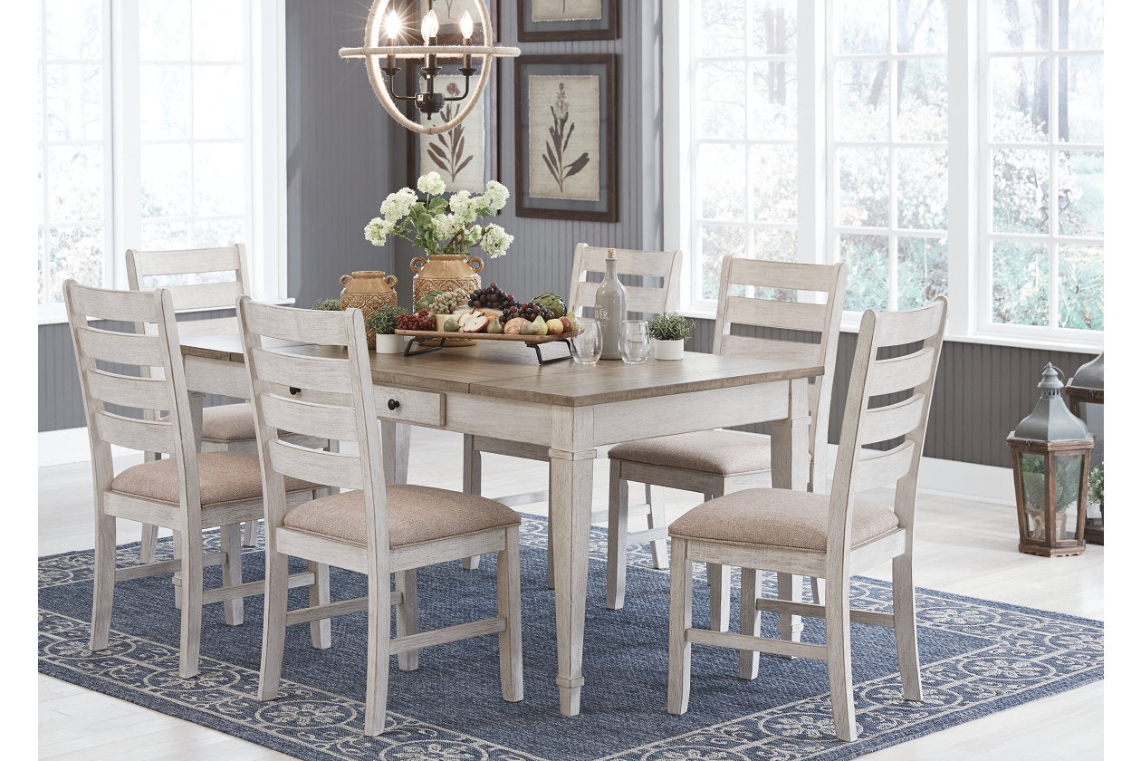 Skempton White/Light Brown Dining Table - D394-25 - Bien Home Furniture & Electronics