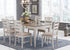 Skempton White/Light Brown Rectangular Dining Set - SET | D394-25 | D394-01(2) - Bien Home Furniture & Electronics