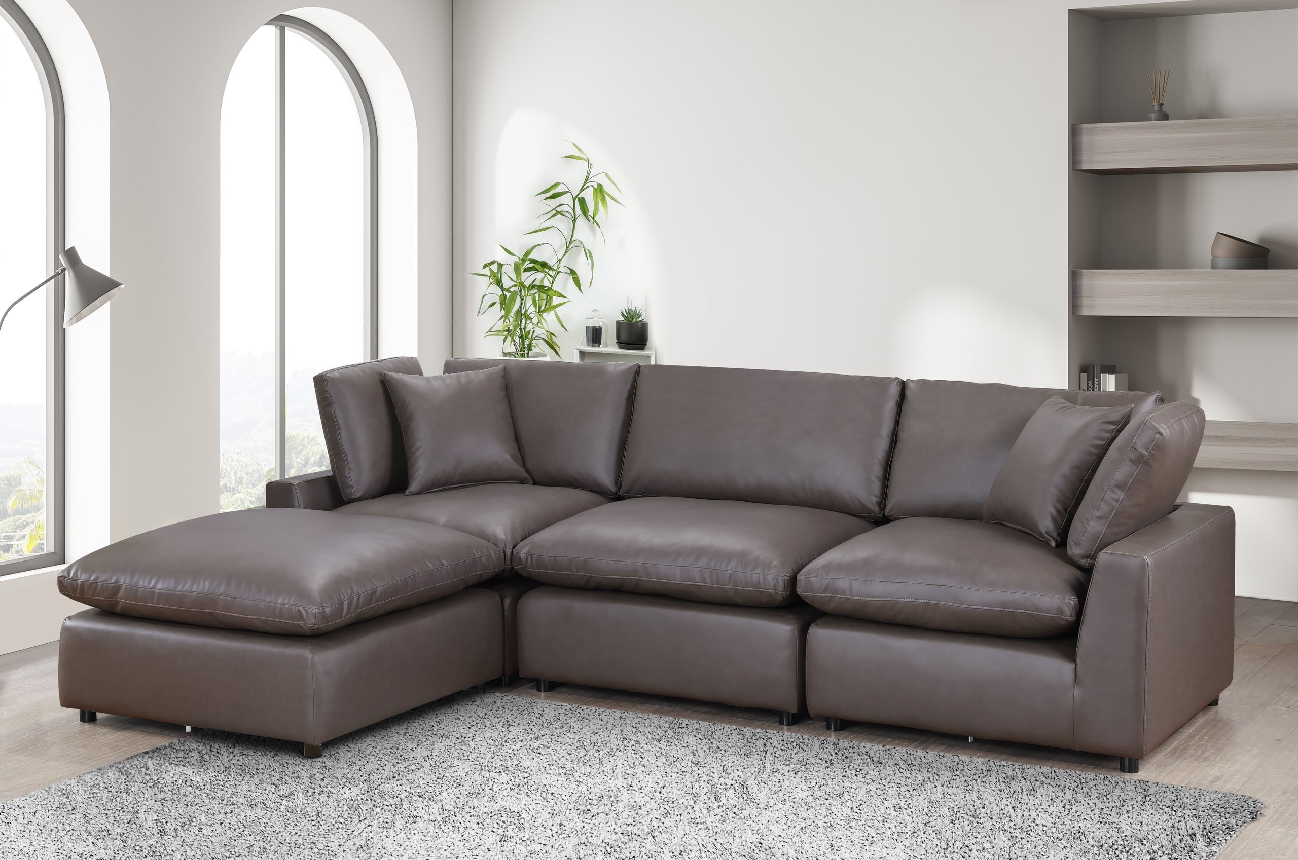SKY Bronze Modular Sectional - SKY BRONZE - Bien Home Furniture & Electronics