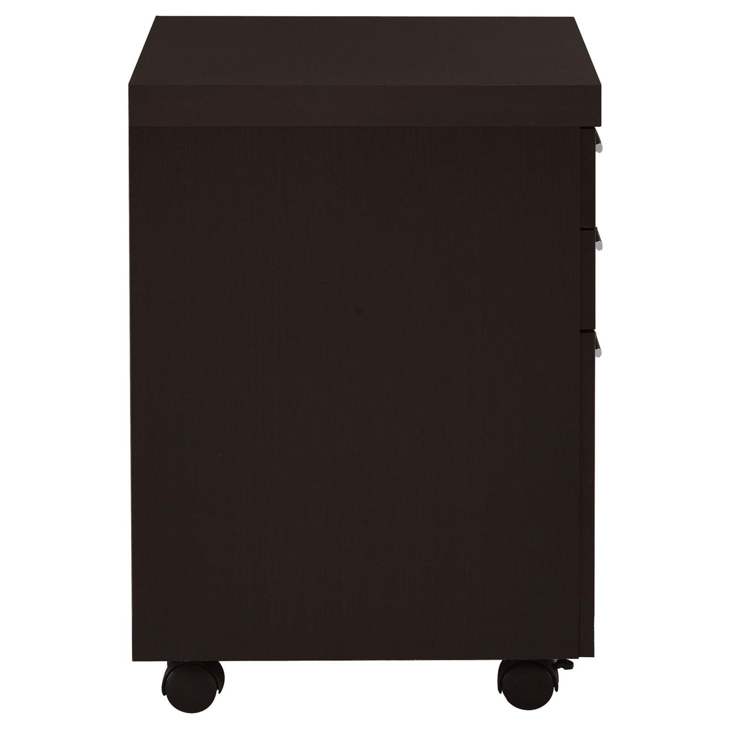 Skylar 3-Drawer Mobile File Cabinet Cappuccino - 800894 - Bien Home Furniture & Electronics