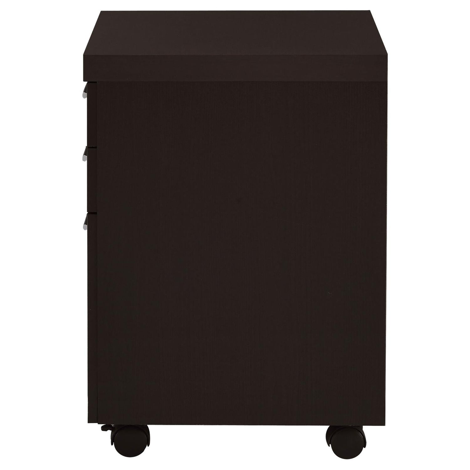 Skylar 3-Drawer Mobile File Cabinet Cappuccino - 800894 - Bien Home Furniture & Electronics