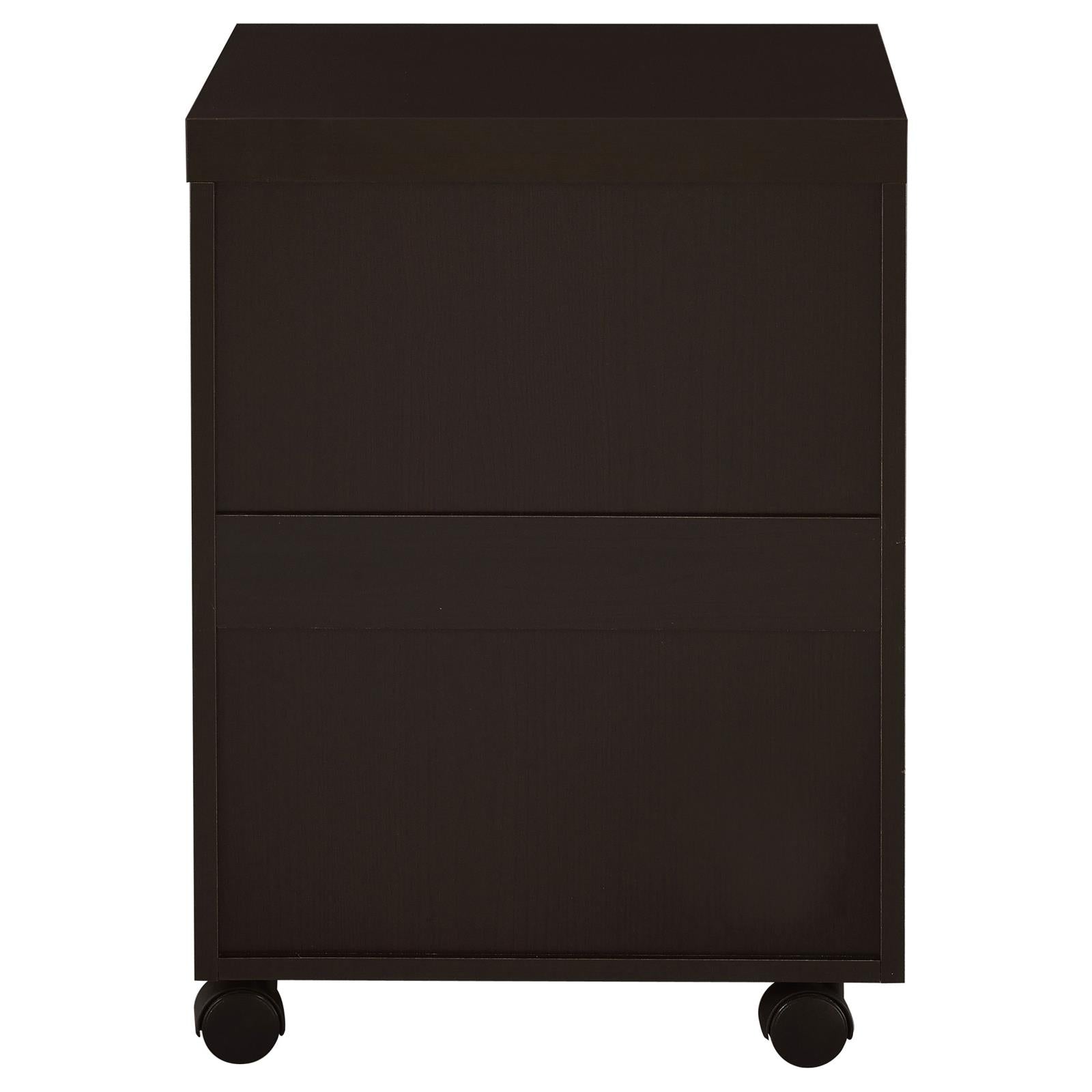 Skylar 3-Drawer Mobile File Cabinet Cappuccino - 800894 - Bien Home Furniture & Electronics