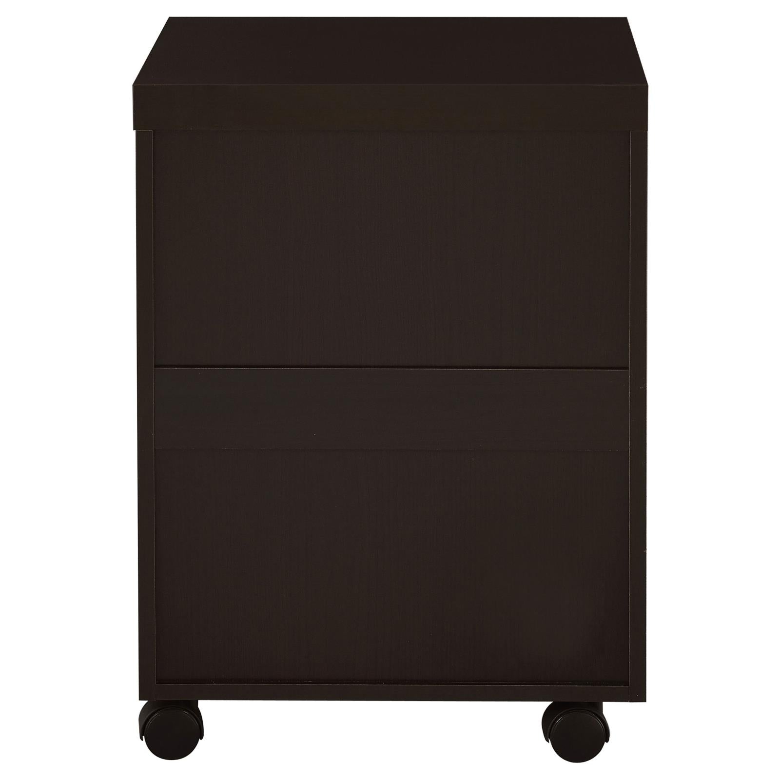 Skylar 3-Drawer Mobile File Cabinet Cappuccino - 800894 - Bien Home Furniture &amp; Electronics